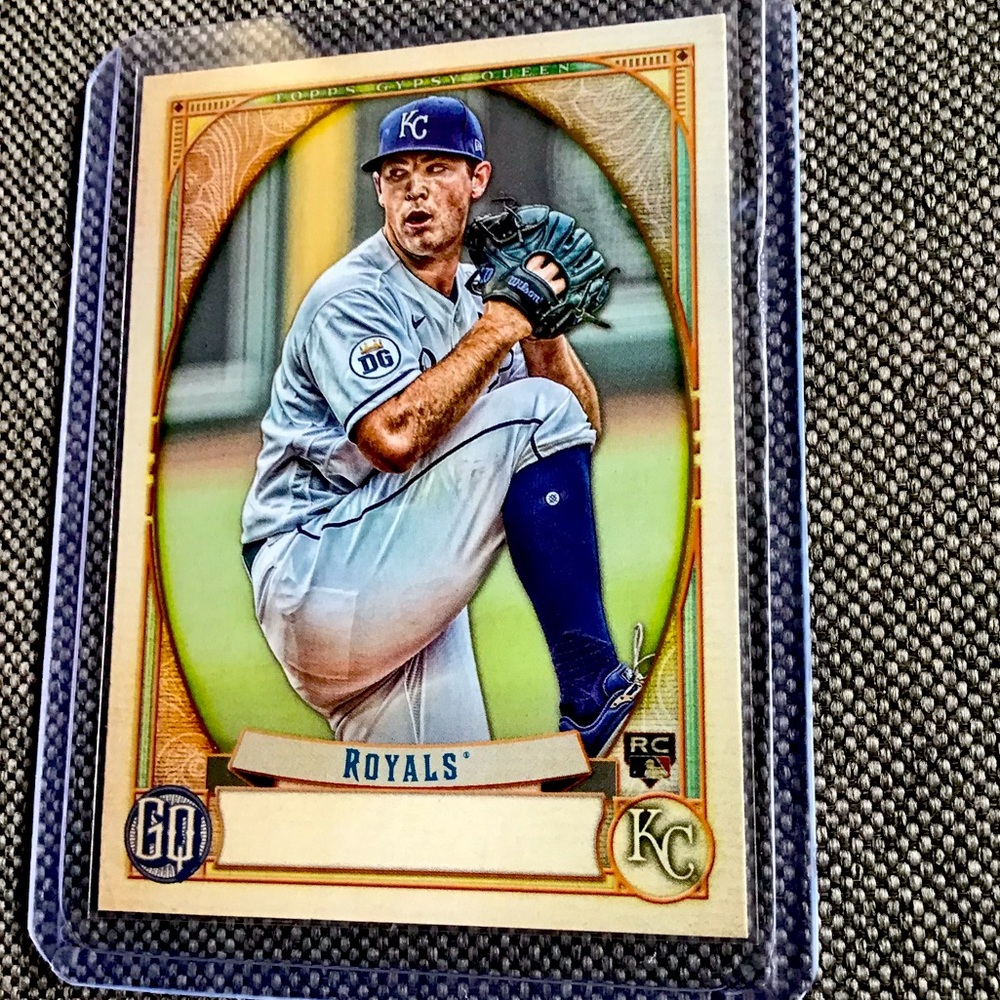 Khris Bubic Topps 2021 Rookie ERROR card 2021 Topps Gypsy